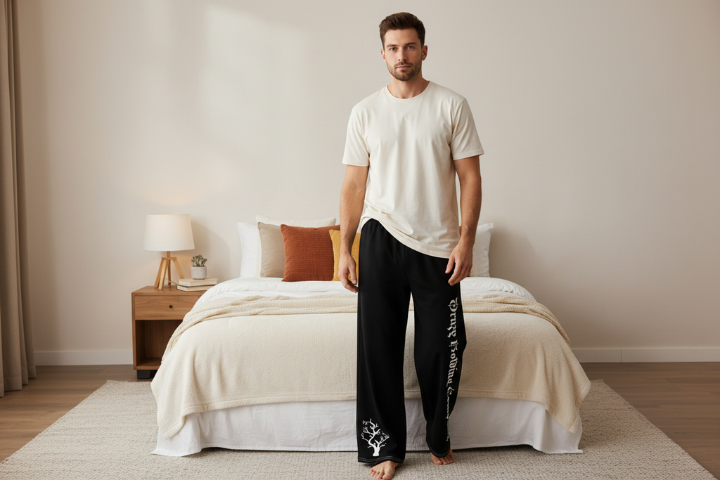 Mens wide-leg pants